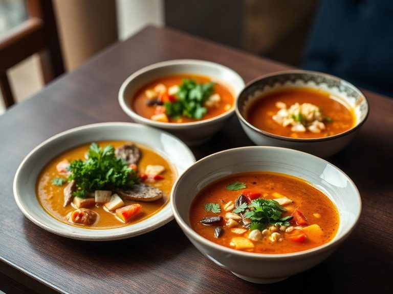 In sour and spicy soups (Sinigang)