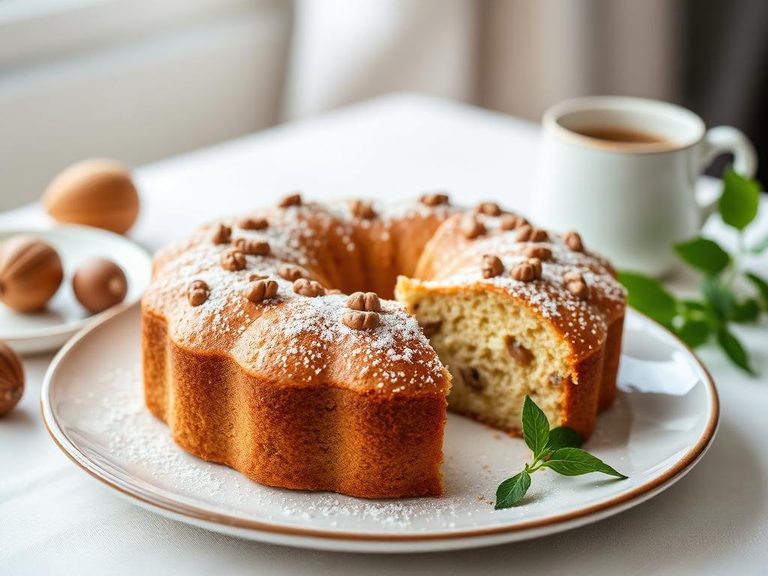 In walnut oil cake