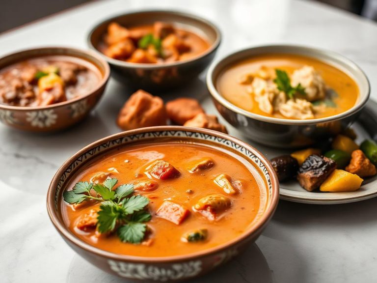 In West African soups and stews