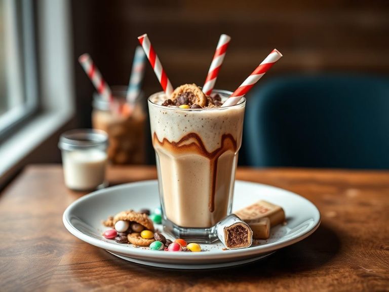 Incorporated into a candy bar milkshake
