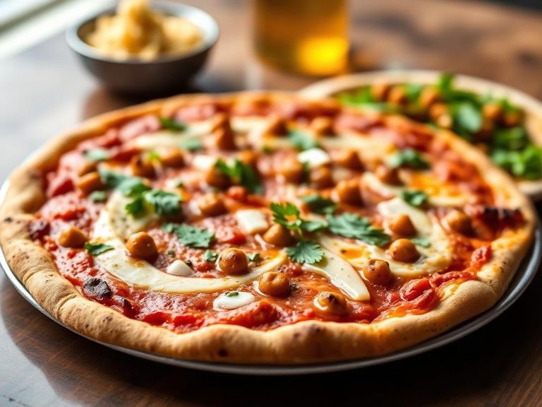 Indian Chana Masala Pizza