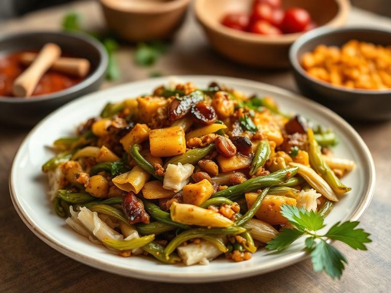 Indian Dal Sprouts Stir-fry