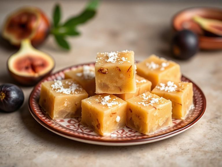 Indian fig barfi (a sweet confection)