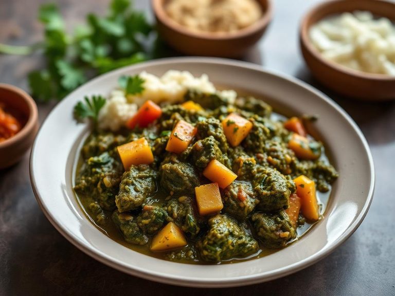 Indian Pahadi Palak Curry