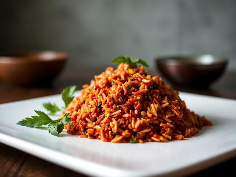 Indian Red Rice Pilaf