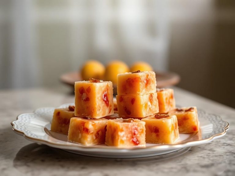 Indian sweets (mithai) like candied fruit barfi