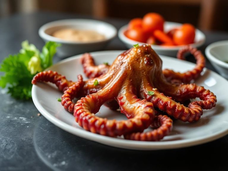 Inihaw na Pusit (Filipino grilled octopus)