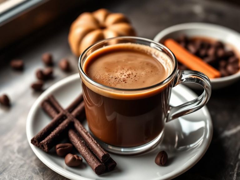 Instant Hot Chocolate with Coffee