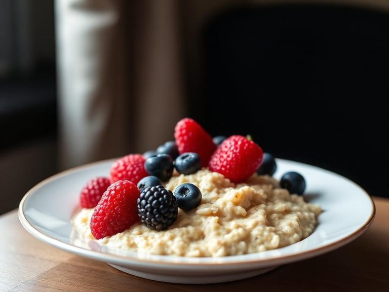 Instant Oatmeal with Fresh Berries