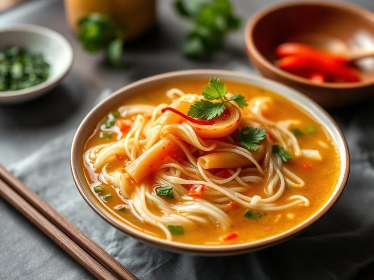 Instant Rice Vermicelli Soup