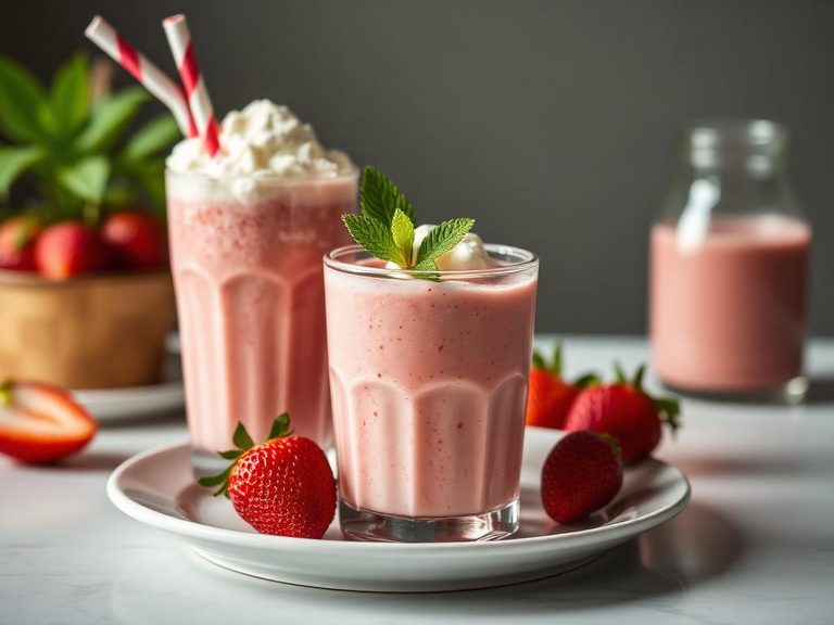 Instant Strawberry Milkshake