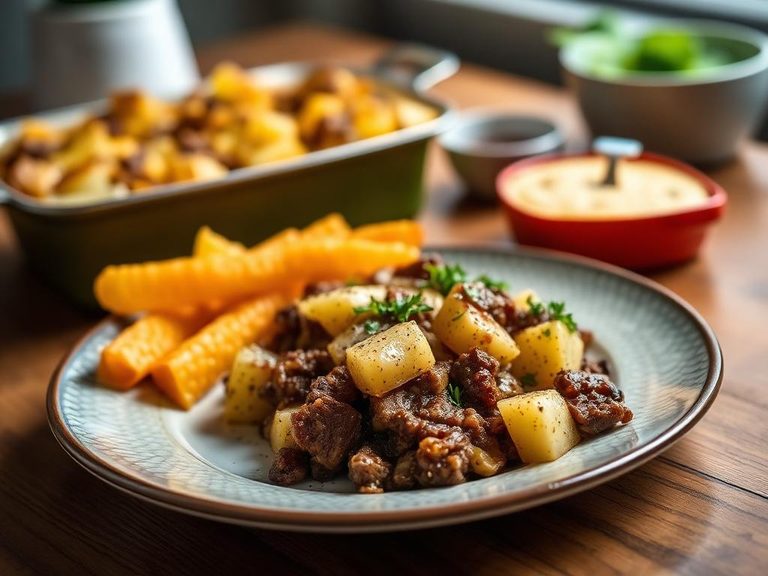 Irish beef and potato casserole