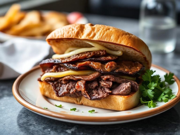 Italian beef sandwich