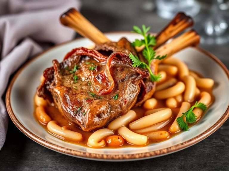 Italian Lamb Shank with White Beans
