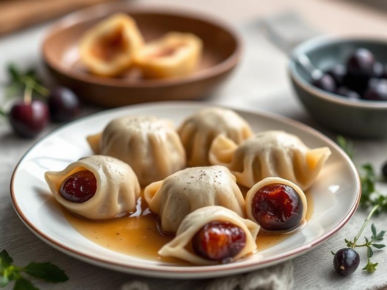 Italian Prune Plum Dumplings (Knödel)