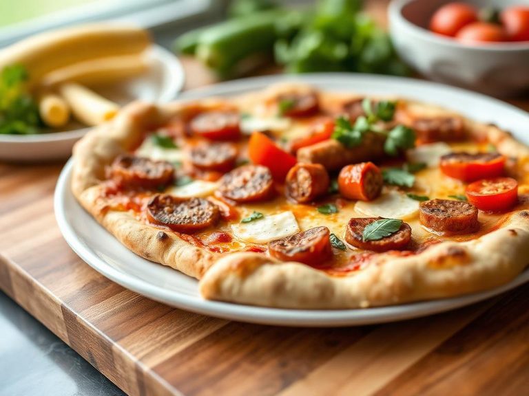 Italian Sausage and Pepper Thin Crust