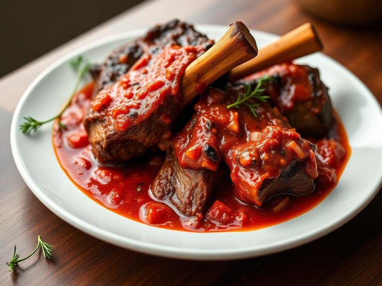 Italian-Style Braised Ribs in Tomato Sauce