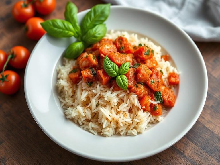 Italian-style Rice with Tomato and Basil