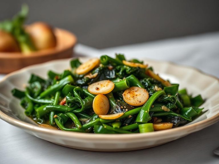 Italian-style sautéed greens with garlic