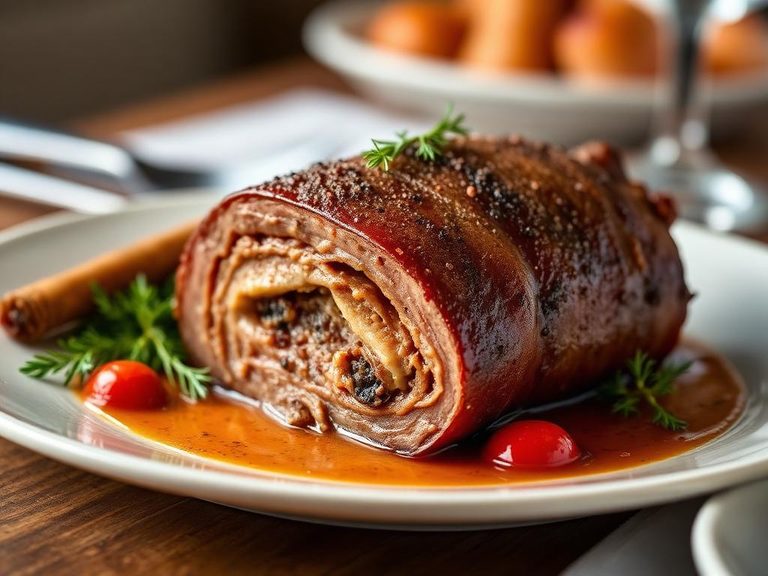 Italian Zampone (stuffed trotter, similar cut)