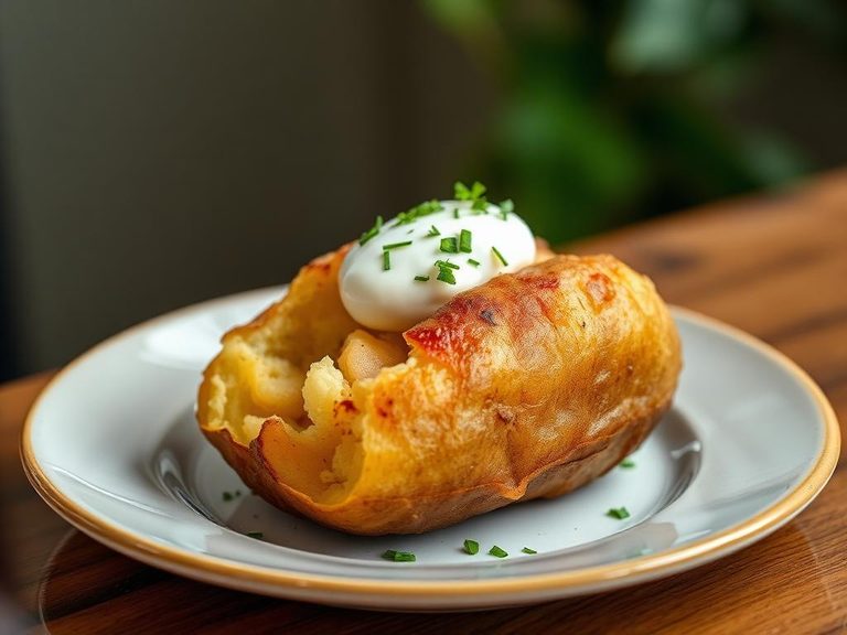 Jacket Potato with Sour Cream