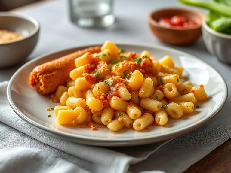 Japanese Corn Dog Macaroni Gratin