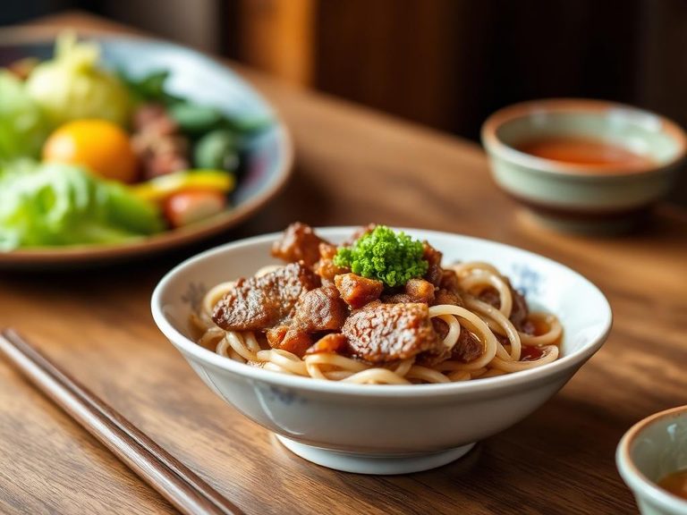 Japanese Gyudon (beef bowl)