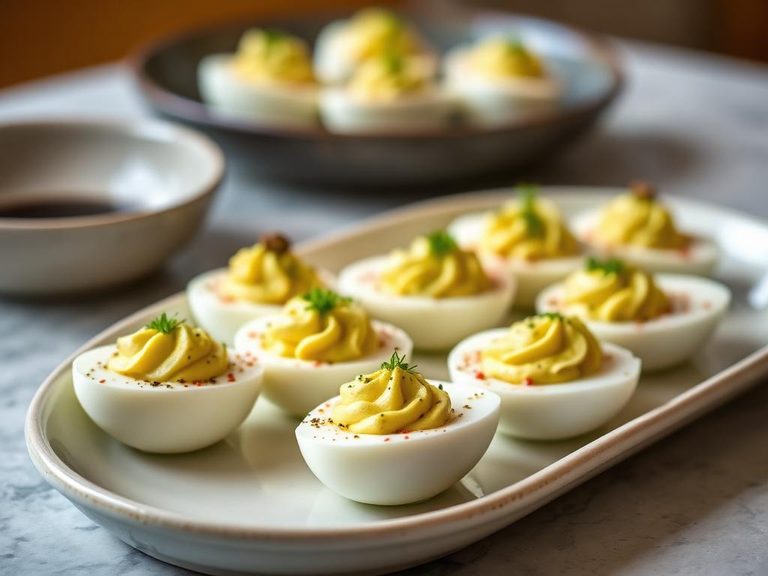 Japanese-Inspired Wasabi Deviled Eggs