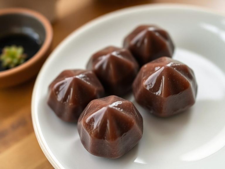 Japanese kuzu mochi