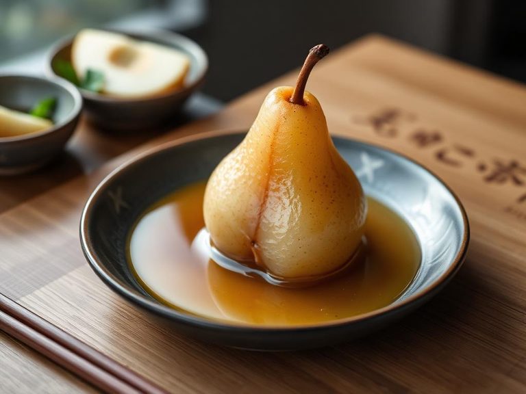 Japanese Nashi no Taki (simmered pear)