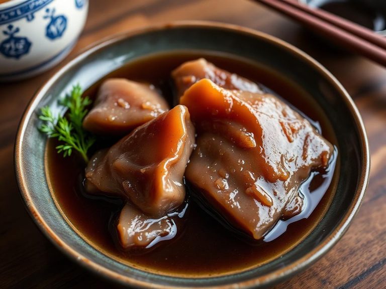 Japanese Reba Nitsuke (Liver and Kidney Simmered in Soy)