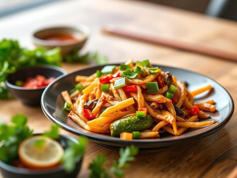Japanese Stir-fry (with soy sauce, mirin, and ginger)