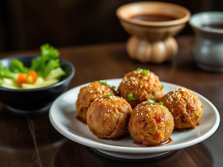 Japanese Tonkatsu Meatballs