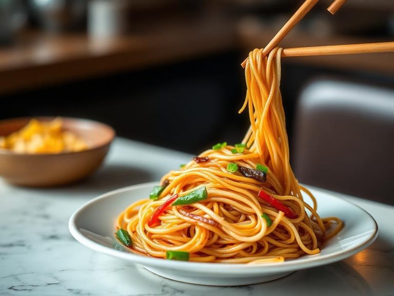 Japchae (Korean stir-fried noodle dish)