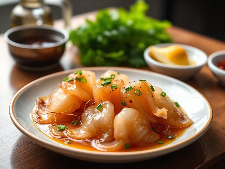 Jellyfish with sesame oil and vinegar