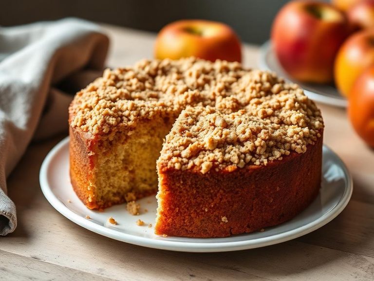 Jewish Apple Cake (often has a similar crumb topping)