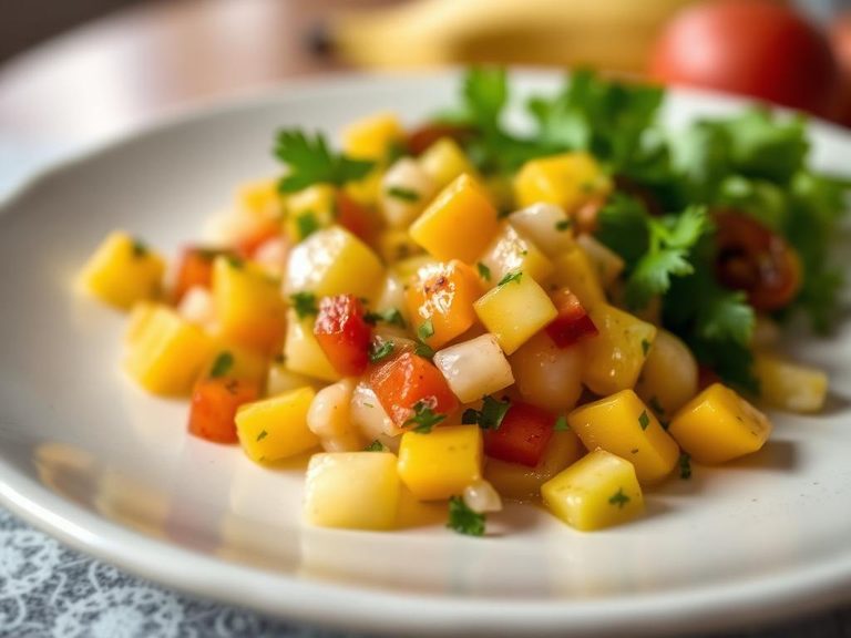 Jicama and mango salsa