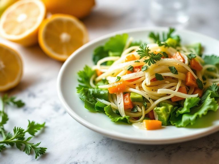 Jicama salad with citrus dressing
