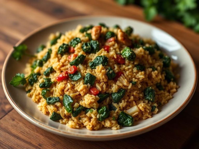 Jollof Rice with Greens