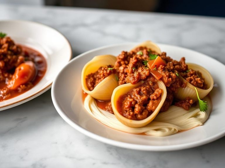 Jumbo Shells with Meat Sauce