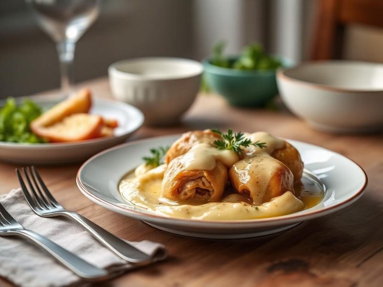 Köttbullar med gräddsås (classic Swedish plate)
