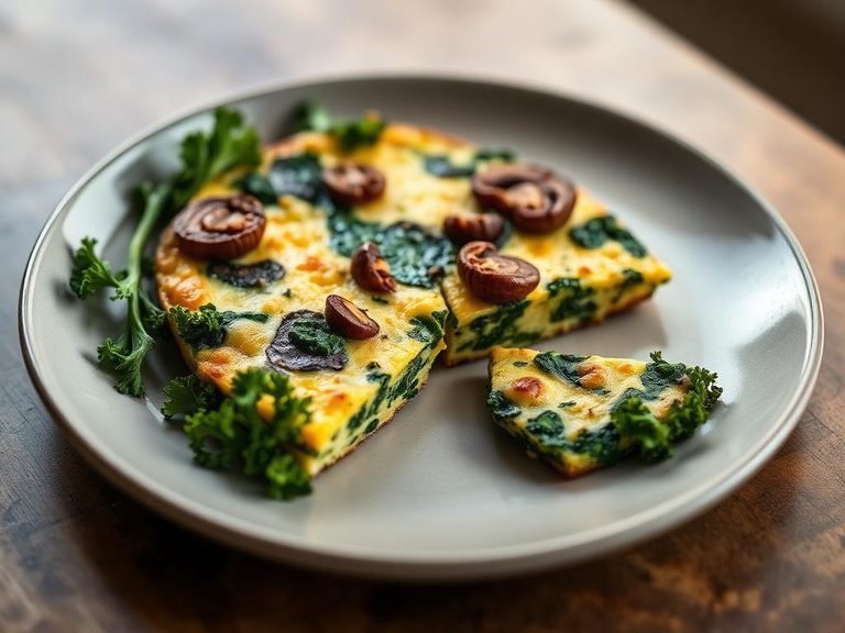 Kale and Mushroom Frittata