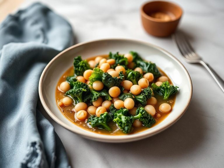 Kale and white bean stew