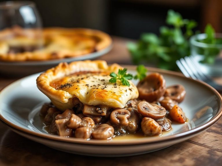 Kidney and Mushroom Pie