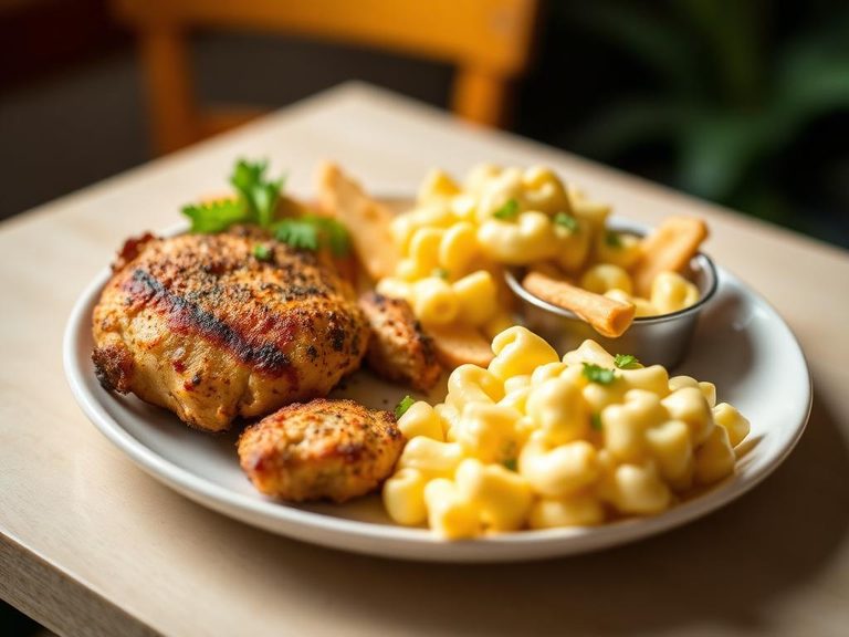 Kids' Chicken Platter with Mac & Cheese