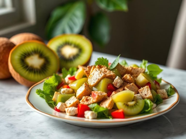 Kiwifruit and Chicken Salad