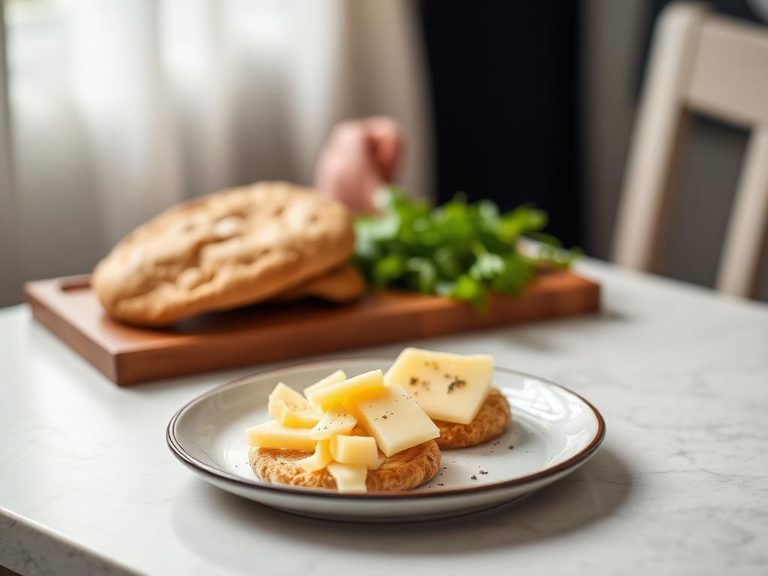 Knäckebröd with cheese (Swedish)