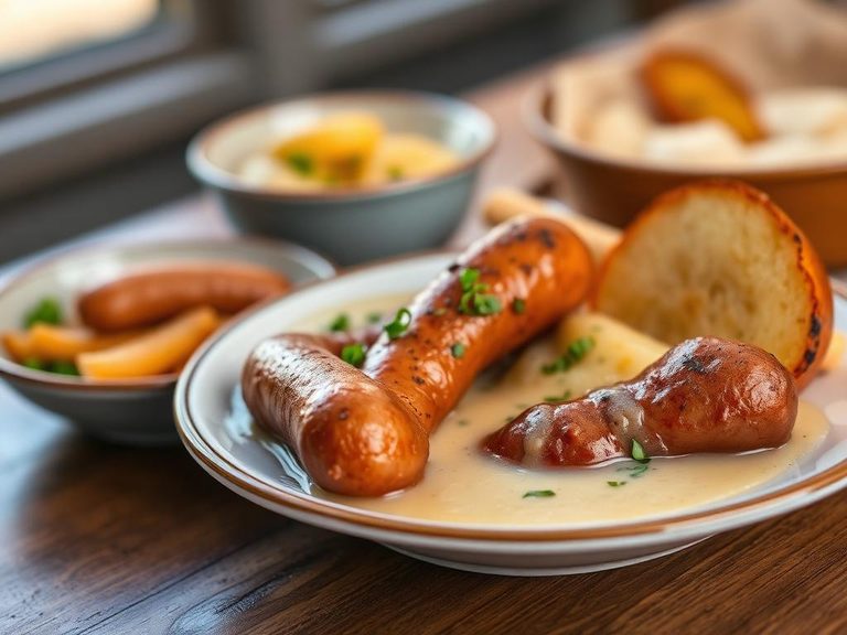 Knockwurst and Potato Soup