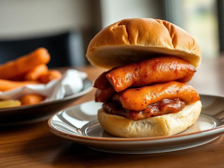 Knockwurst Sandwich on a Bun