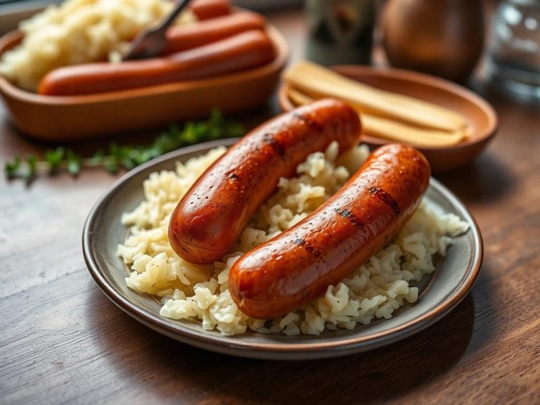 Knockwurst with Sauerkraut
